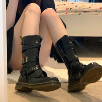 The small crowdfunding is handsome and cool ~ ~ ~ locomotive strap Martin boots 