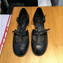 2021 new Korean flat shoes female retro girl doll shoes Baotou round head shallow mouth single shoes Bullock style