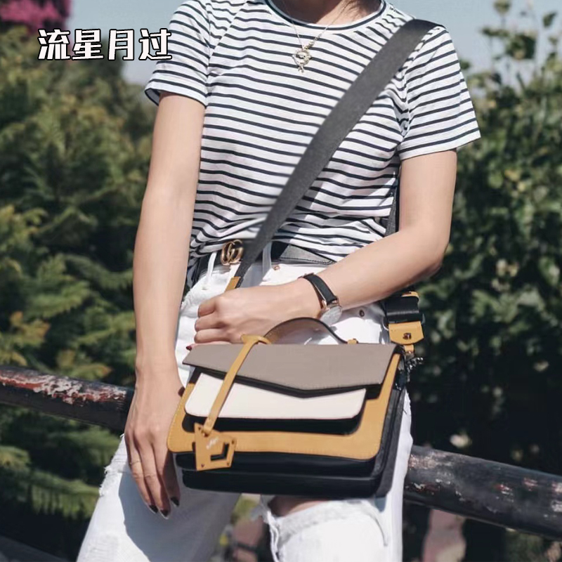 American niche Botkier Cobble Hill organ bag color matching one shoulder diagonal handbag small square bag