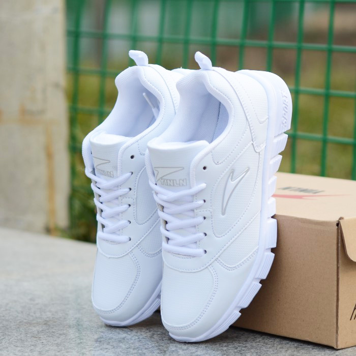 2026 Spring Non-Slip Sports Shoes Leather Waterproof Casual Shoes Lightweight Comfortable Student Shoes Women's Running Shoes Women's Shoes