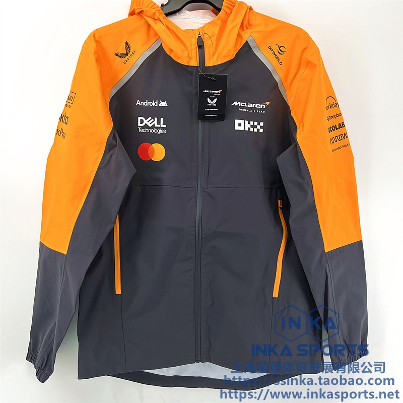 Inka Mclaren F1 Team 2025 Weatherproof Jacket Racing Suit Coat Tu9920