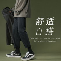 Jeans female spring and autumn students straight loose high waist 2020 new thin Tide brand ins daddy pants