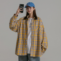 Mint Planet 2020 Autumn new plaid shirt female Joker loose Korean college style coat coat