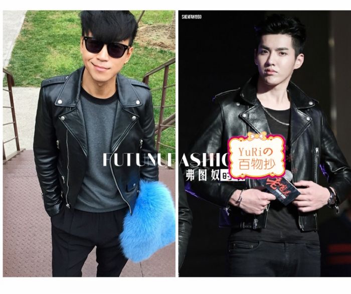 [Viết những bài thơ cho bạn] Wu Kequn / Chen Shijie / Hu Yanbin với những người yêu thích áo khoác da xe máy cùng áo khoác áo khoác kaki nam