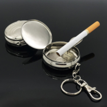 Japanese Creative Portable small ashtray with cover Outdoor Travel Seal Smoke Extinguishing Mini Pocket Ash box