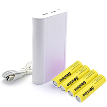 4 Festival 18650 Mobile power box battery charger free of welding exchangeable battery diy disassembly charging treasure box