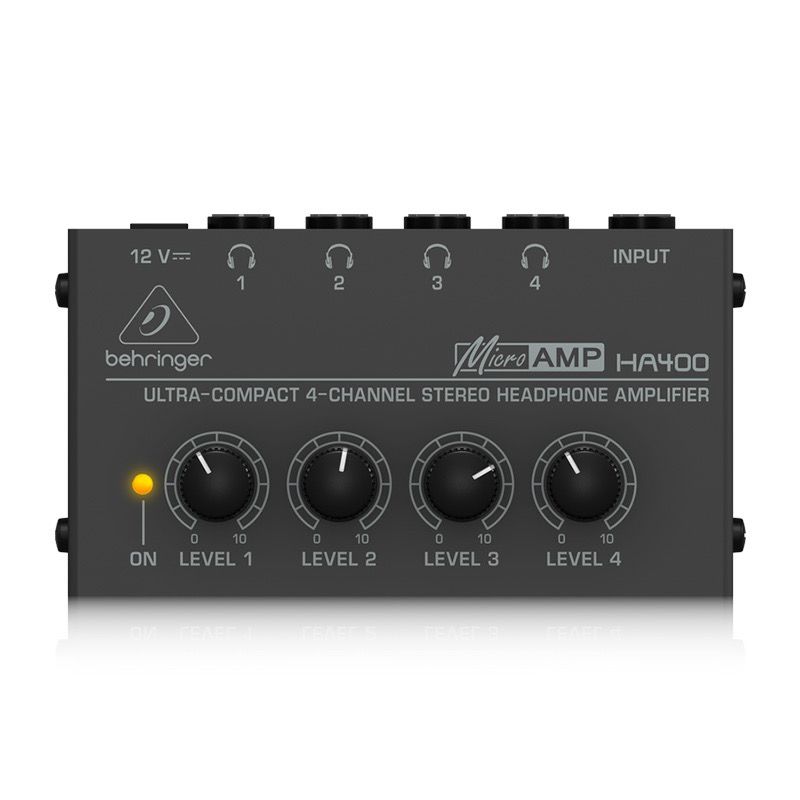 BEHRINGER/портативный декодирующий усилитель для наушников BEHRINGER HA400 с 4-полосным разветвителем для наушников Изображение 1