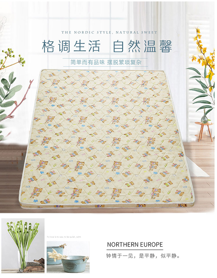Nệm gấp xơ dừa nệm 1,8m1,5 mét nệm mềm và cứng tùy chỉnh mủ cao su tự nhiên Simmons nệm - Nệm đệm lò xo hanvico