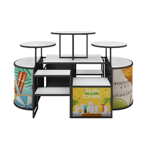 Cosmetics display cabinet Promotion table Explosive Taichung Island cabinet double-sided display