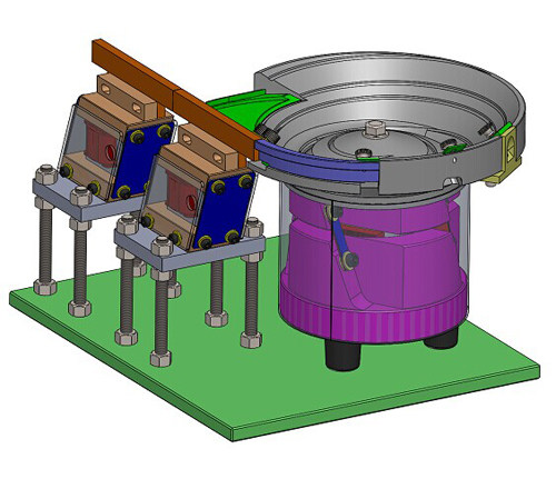精密圆盘震动振动筛激振器solidworks结构设计图纸3D三维模型资料
