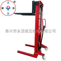 Taixing Yongding Hydraulic 1 Ton 2 Tons Widened Manual Hydraulic Stacking Forklift Lift truck 1 6 m loading and unloading truck