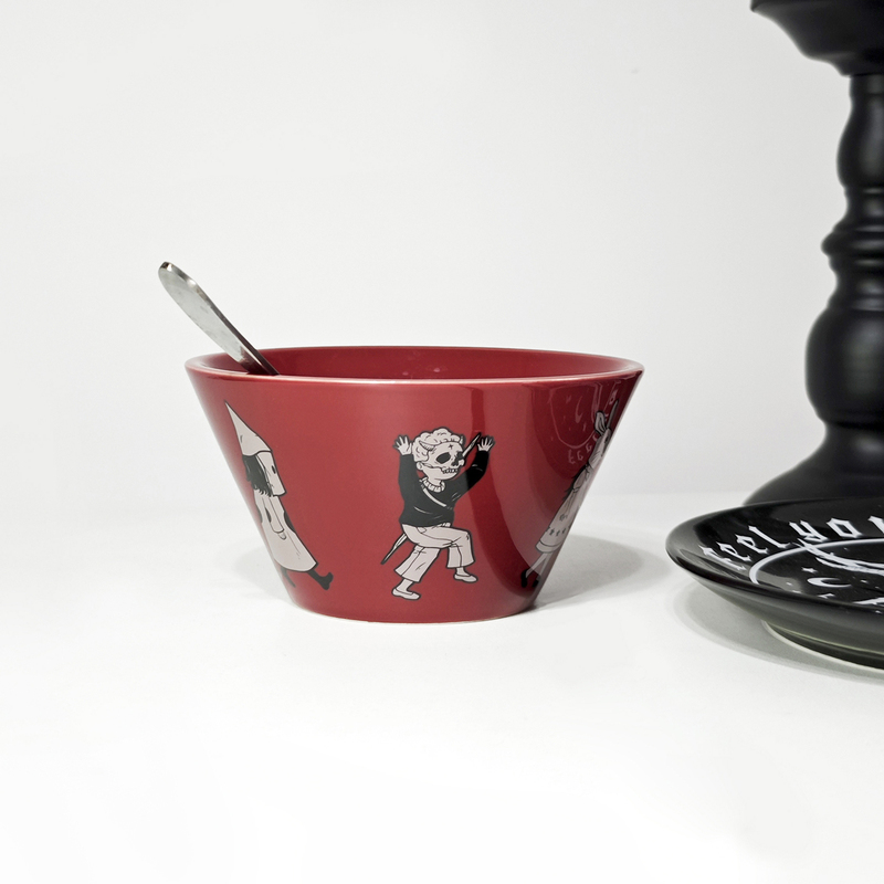 Bad Bloodline Original Design Evil Fairy Tale Cult Movie Witch Fruit Salad Bowl Monster Subculture Noodle Bowl Gift