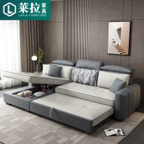 Tofu block sofa bed folding sitting and sleeping technology cloth latex small apartment multi-functional sleeping and sitting sofa