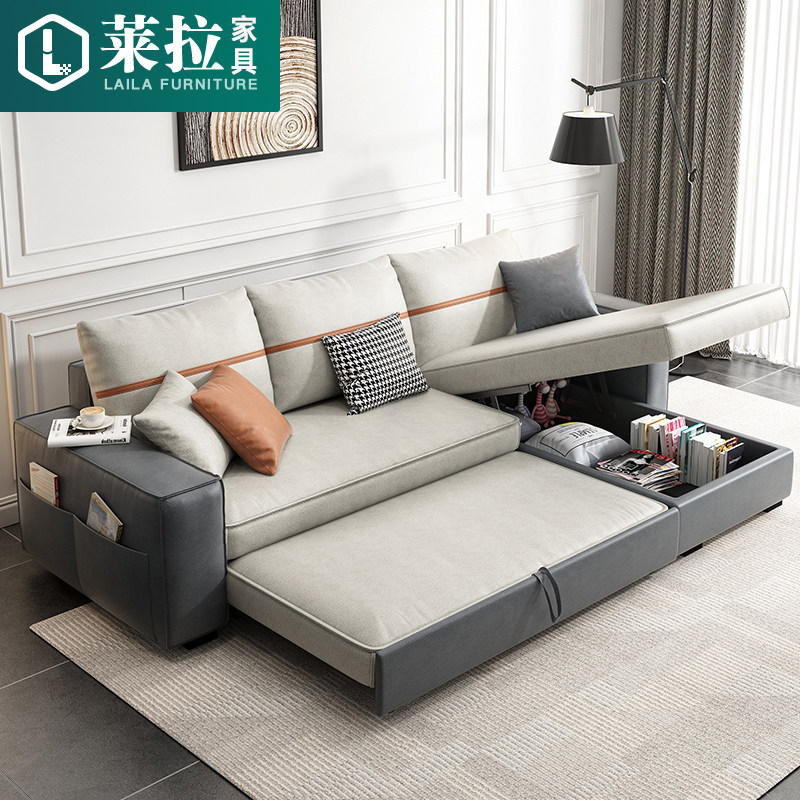Tofu block sofa bed Dual-purpose folding living room Multi-functional tech cloth Small family type containing bed suitable for putting in the living room-Taobao