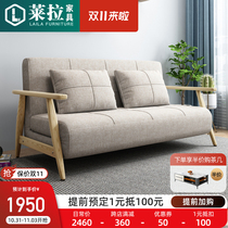 Simple wrought iron sofa bed technology cloth day-bed can be folded as a bed multi-functional rental sofa 1 5 meters