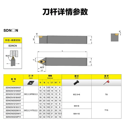 Токарный инструмент с ЧПУ, цилиндрический держатель инструмента SDCN2020K11/10/12/16/25, токарный инструмент для снятия фаски, зажимной станок, небольшой токарный станок