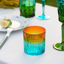 Italian imported water crystal cup ZECCHIN Eternal love wine glasses Colour crystal glass Euro style