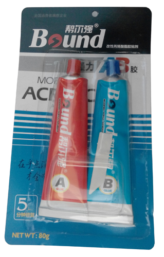 Banger strong AB glue strong AB glue modified acrylic acid glue metal plastic glue 80g 20g