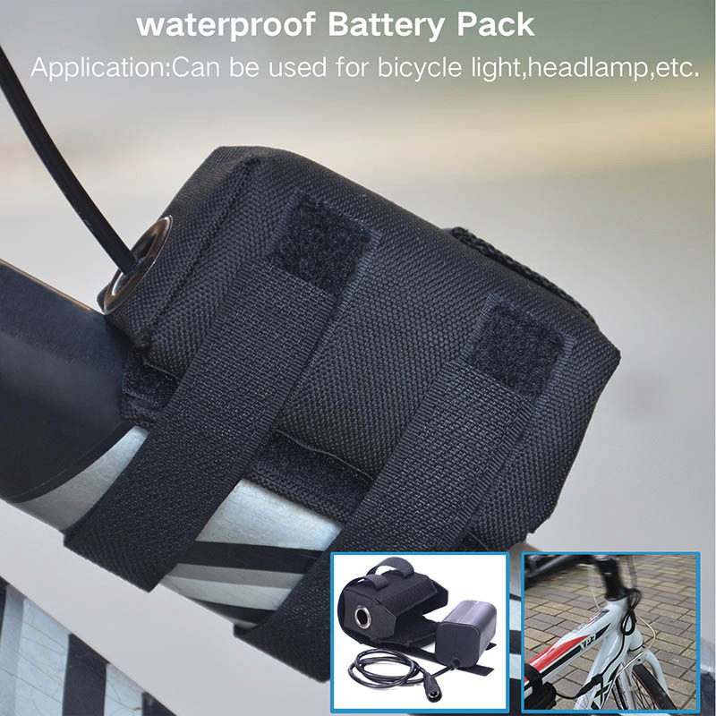 Waterproof battery pack 4 18650 battery packs T6 L2 bicycle lights 8 4v battery packs 4 2v battery packs