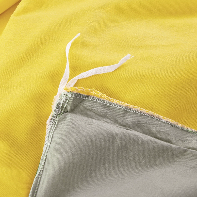2019 mới đơn giản phong cách Bắc Âu rắn màu vàng xám bông chăn bông AB bề mặt đồng bằng đôi chính tả sản phẩm chăn đơn - Quilt Covers