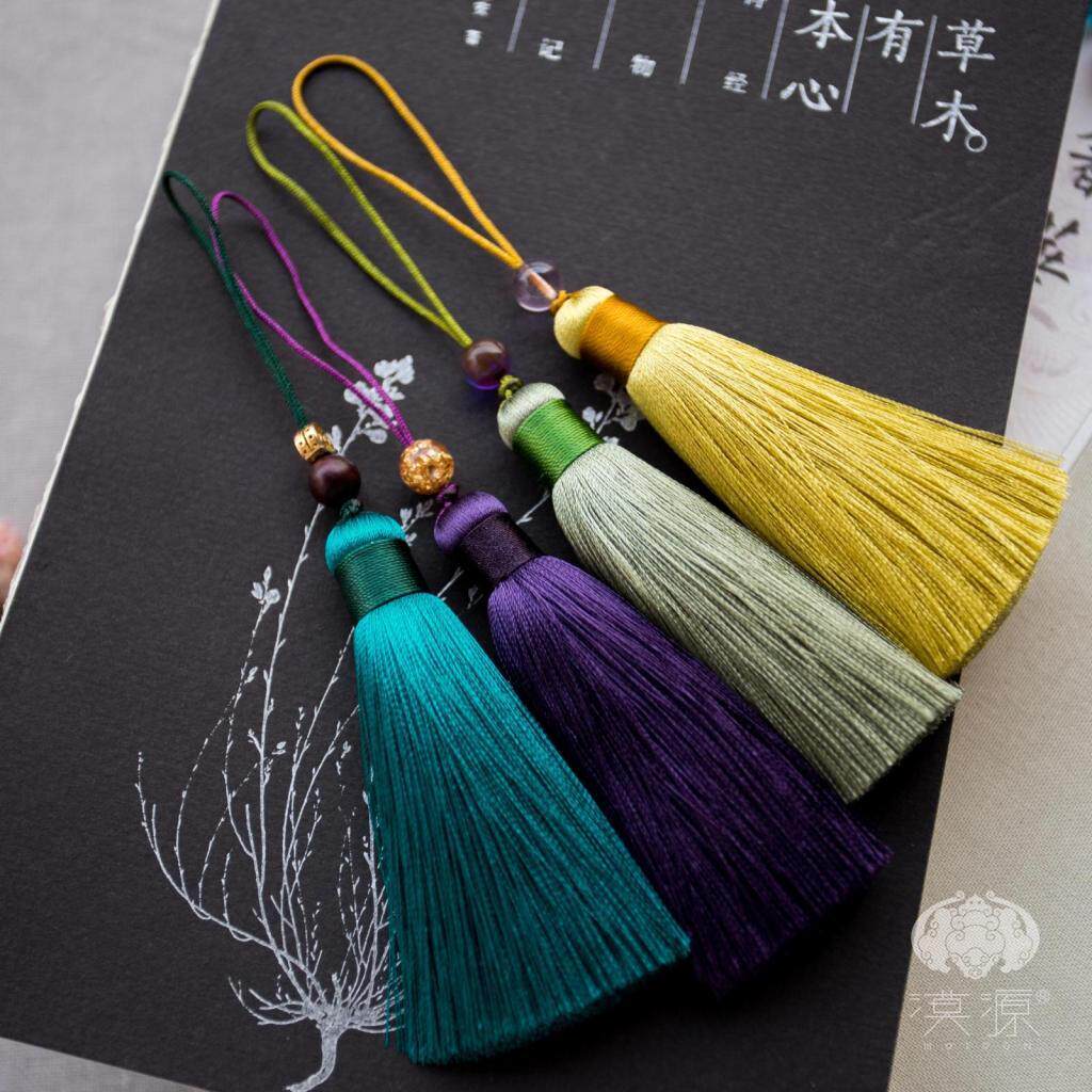 Vintage tassel spike high-grade handmade silk pendant diy antique jewelry Comb accessories material mobile phone pendant