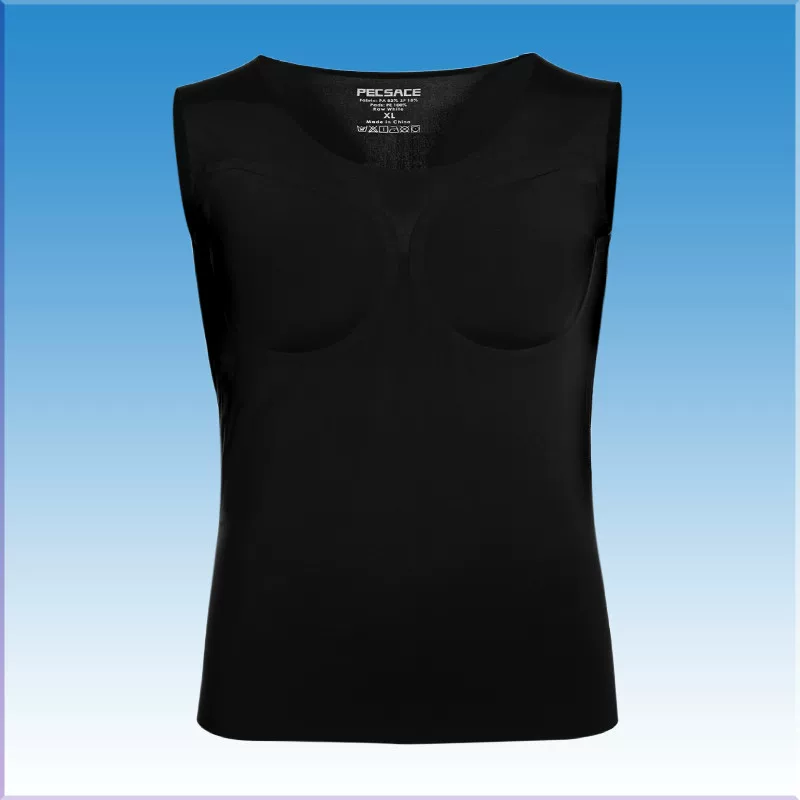 Искусственный мужской торс, невидимая футболка, slim fit, с коротким рукавом, косплей