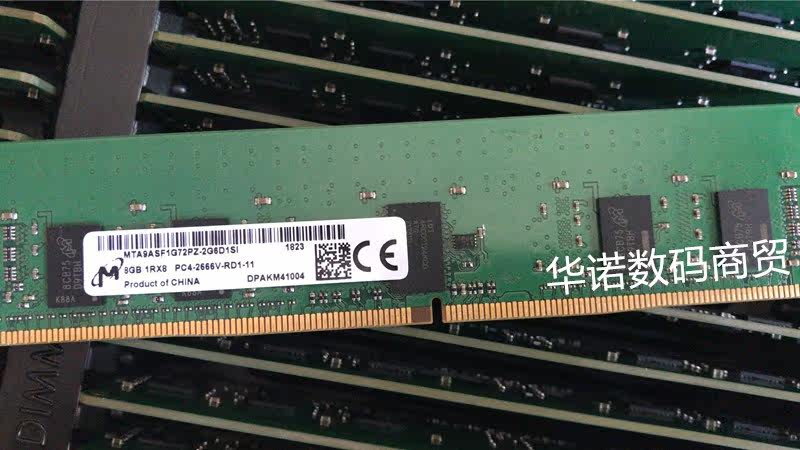 Magnesium light 8G 1RX8 PC4-2666V DDR4 2666 DDR4 ECC REG 8GB RDIMM server memory