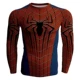 Marvel Avengers Captain America Steel Batman Superman Tights Thể thao nam Áo thun thể thao dài tay áo cotton