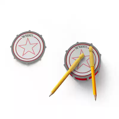 Italy Rocket drum set Post-it note) Creative drum set Small shape portable office and home gifts