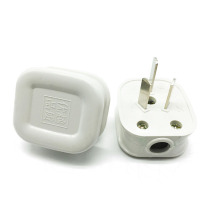 Three-pin plug wiring connector Power plug plug only white flame retardant plug 10A 16A three-pole connector