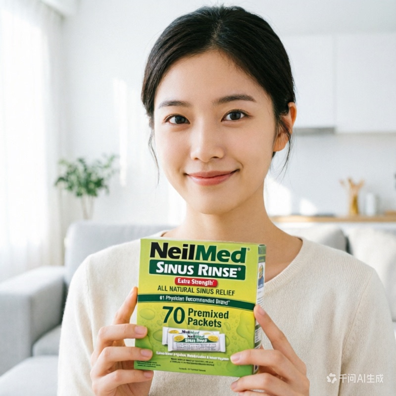 American Neilmed Nasal Hypertonic Saline Cleansing Solution Nasal Congestion Sinusitis Adult and Children Nasal Wash Salt Genuine Product