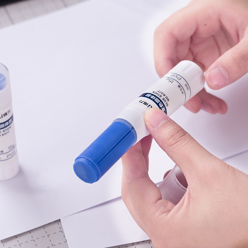 Deli 6377 student handmade office supplies 15 g 7 color-changing solid glue environmentally friendly non-toxic strong glue stick