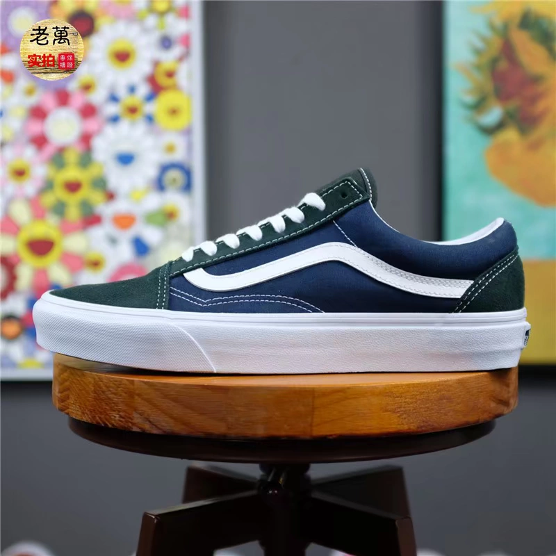 Giày trượt ván thể thao cổ thấp VANS Old Skool Colorblock da lộn VN0A38G1QVN - Dép / giày thường