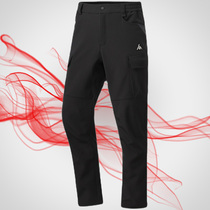 Li ning 2020 winter new men's outdoor series plus velvet sports pants AYKQ751