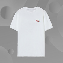 Li Ning Short Sleeve T-shirt Spring New Sports Fashion Series Men's and Women's Crewneck Leisure Sports Jacket AHSR770