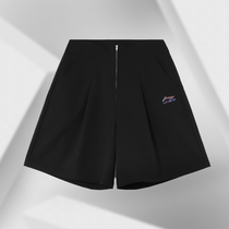 Li Ning Women's 2021 Summer New Fashion National Fashion Light Loose Casual Shorts AKSR262