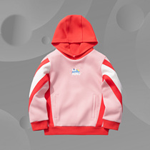 Li Ning children's clothing Wei Yi female children's pullover long sleeve hooded women's jacket sportswear YWDR150