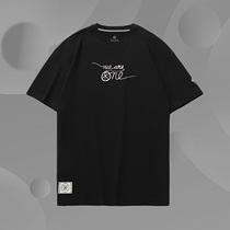 Li Ning Men's Sports Summer Crewneck Short Sleeve T-shirt Wade Artist Crewneck Loose T-Shirt AHSR573