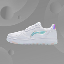 Li Ning casual shoes women's casual board shoes classic fashion small white shoes low top sneakers AGCR342