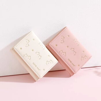 New Cute Children's Wallet for Girls, Short Style 70% off Small Wallet, Thin Coin and Card Holder, All-In-One Student Portable Wallet