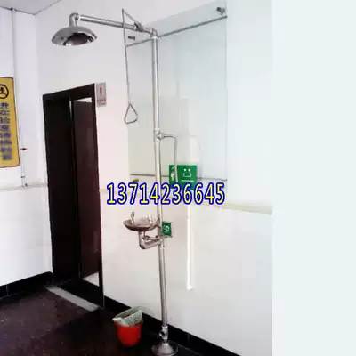 6610 All 304 stainless steel factory inspection integrated composite eye washer Safety emergency flushing eye washing spray device