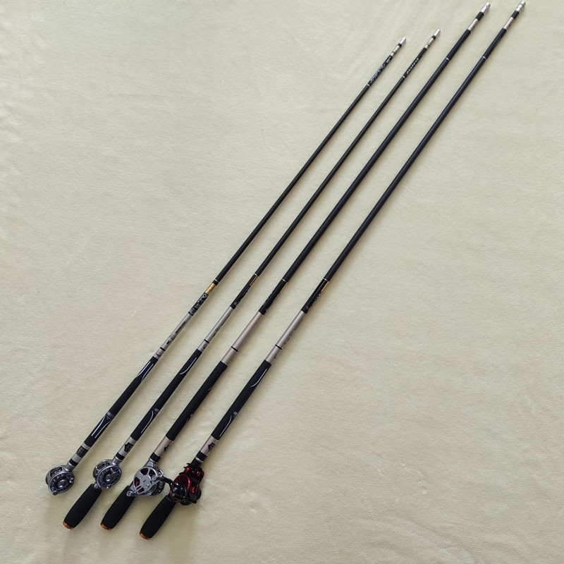 Ice удочкой 冰钓中通竿19调6h超轻硬高碳内走线 线冰钓竿2米超短28调中通杆套装 OSL
