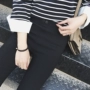 Quần legging xuân hè nữ có phần mỏng là phiên bản Hàn Quốc của quần lưng cao bó sát hoang dã quần ống rộng nữ