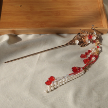 Hairpin Flow Su Original Ancient Wind Hair Accessories Walking a Brief Hairpin Hairpin Disc Hair Ancient Adornment Head Accessories Hanfu Accessories to Accessories Hairpins