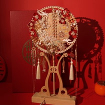 Chinese fan Xiu Xiu Xiu bride wedding ceremony marry hand fan diy material to decorate ancient fan gifts