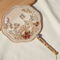 Evening Yin Xiaohong book hand-made Bride wedding Group fan suit fan married wedding fan handmade diy material bag