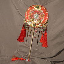 Chinese Bride wedding Xiuhe hand flower fan ancient wind happy fan married finished Group fan diy material wedding accessories