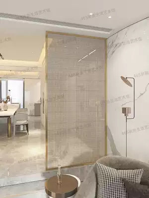 Guangdong factory directly operated new Chinese home porch partition screen clip silk glass clip silk stop dry and wet separation