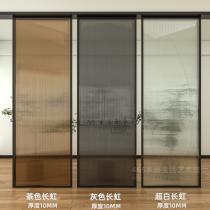 Changhong glass partition screen living room entrance entrance water cube water pattern stone pattern shower dry and wet partition