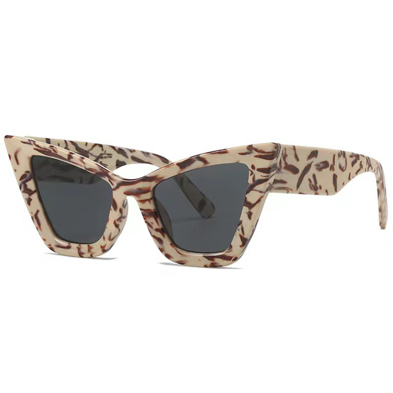 European and American Ins New Fashion Pointed Cat's Eye Sunglasses Women's Fashion Personality Big Frame Sunglasses Sunglasses
